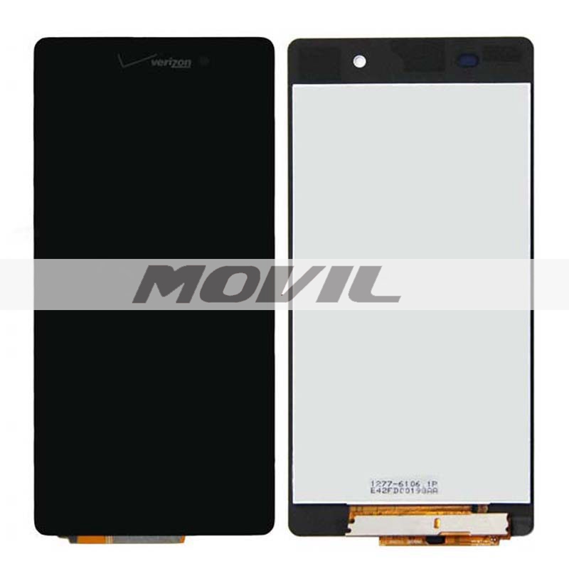 Black LCD Display + Touch Screen Digitizer Assembly Replacements For Sony Xperia Z3V D6708